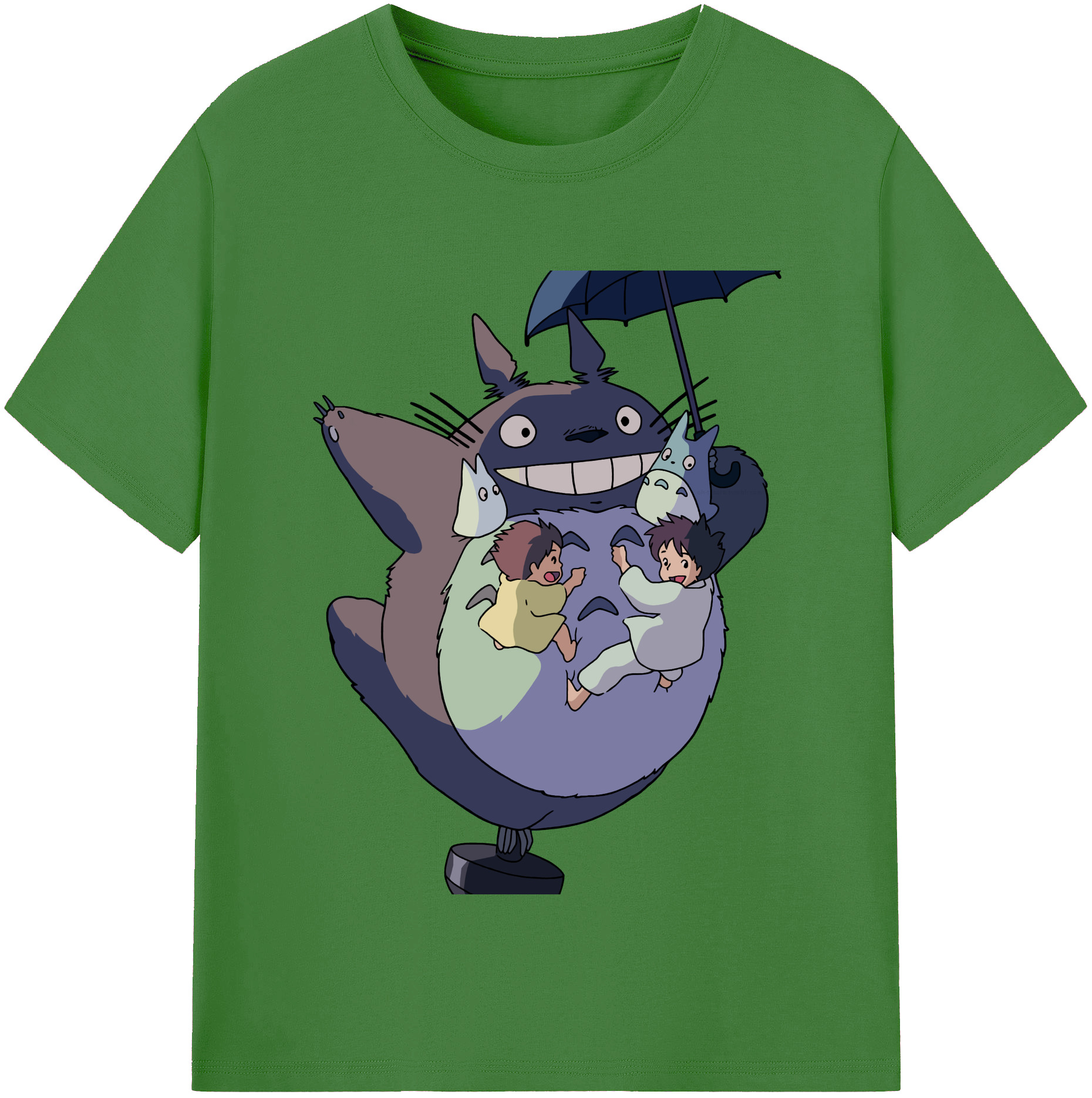 （画像用） となりのトトロ 草壁メイ 草壁サツキ My Neighbor Totoro Satsuki Kusakabe Mei Kusakabe レディースカジュアルプリントTシャツ（綿100％）